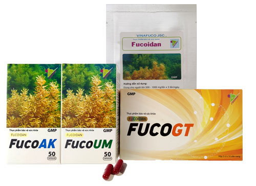 Các sản phẩm Fucoidan Việt Nam được phân phối trên thị trường